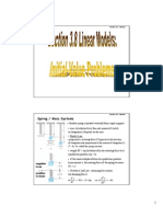 Spring / Mass Systems: KX DT X D M