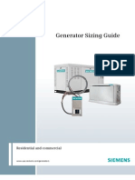 Standby Power Generator - Sizing Guide PDF