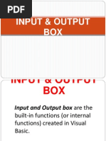 Input Output Box