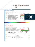 Shear Force and Bending Moments