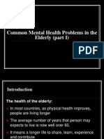 Common Mental Health Problems in The Elderly For Presentation (