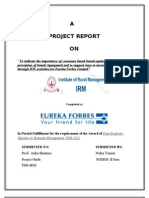 Marketing Project On Eureka Forbes