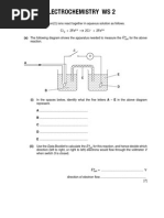 Electrochemistry Ws 2: II II