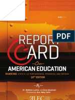 Report Card On American Education: Ranking State K-12 Performance, Progress, and Reform