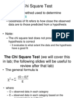 The Chi Square Test