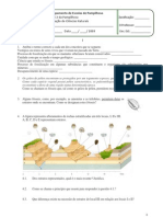 Ficha de Avaliação de Ciências Naturais Do 7ºano - HistTerra Estrutura Interna, Deriva e Tectónica