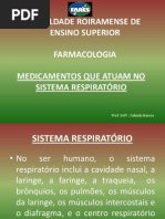 Medicamentos Que Atuam No Sistema Respiratório