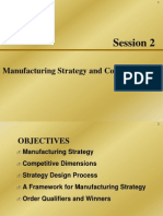 Session 2: Manufacturing Strategy and Competitiveness