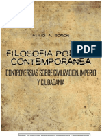 Boron Filosofia Politica Contemporanea