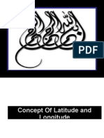 Concept of Latitude and Longitude