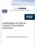 Comparison of TRP of Various Channels