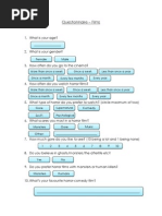 Questionnaire - Films: Female Male