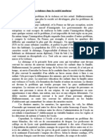 4) La Violence Dans La Societe Moderne