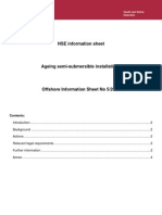 HSE Information Sheet Ageing Semi-Submersible Installations Offshore Information Sheet No 5 2007