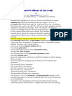 Semantic Classifications of The Verb