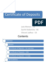 Certificate of Deposits