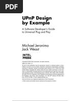 Upnp Design by Example: Michael Jeronimo Jack Weast