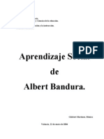 Aprendizaje Social de Albert Bandura