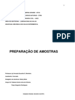 Relatório I - Preparação Da Amostra