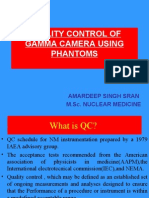 Quality Control of Gamma Camera Using Phantom