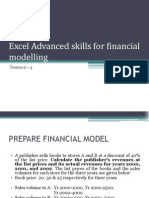 Excel Advanced Skills For Financial Modelling