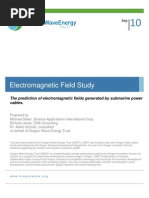 7 The Prediction of Electromagnetic Fields Generated by Submarine Power Cables