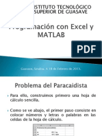 Programación Con Excel y MATLAB