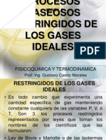 Unidad 1 Procesos Gaseosos Restringidos de Los Gases Ideales Sesion 2