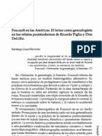 Foucault en Las Américas: El Lector Como Genealogista en Las Narrativas Postmodernas de Ricardo Piglia y Don DeLillo