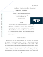 Fifty Years of The Exact Solution of The Two-Dimensional Ising Model by Onsager