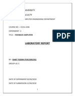 Addis Ababa University Technology Faculty: Laboratory Report