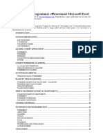 Programmer Efficacement Microsoft Excel