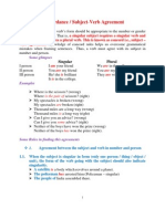 Concordance or Agreement