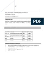 Curriculum Vitae: Ganesh Kisan Bhaye