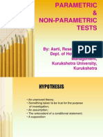 Parametric & Non-Parametric Tests