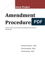 Amendment Procedure - Political Science