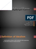 Types of Idealism Proponents of Idealism Idealism in Religious Thought Other Related Information