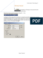 Macromedia Fireworks MX Basic Tutorial: Creating A New Document