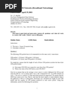 ECE6609: ATM Networks (Broadband Networking) Spring 2003 Final Exam: April 29,2003