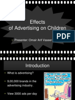 Effects of Advertising On Children