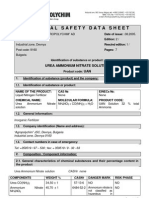 Urea Ammmonia Nitrate Msds en