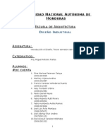 Diseño Industrial (Informe) - Introducción Al Diseño - 3er P