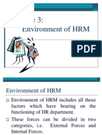 Environment of HRM