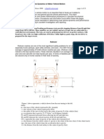 Automotive Dynamics of Vehicle Motion 4 2008