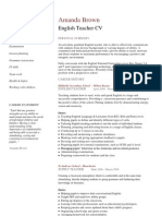 Teaching CV (Sample)