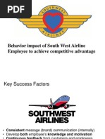 Behavior Impact of South West Airline Employee To Achieve Competitive Advantage