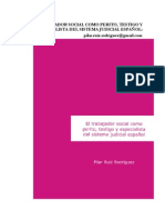 El Trabajador Social Forense Como Perito, Testigo y Especialista Del Sistema Judicial Español