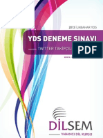 YDS Deneme Sınavı Twitter 14 Mart 2012 PDF