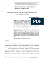 A Teoria Da Relevância No Processo Comunicativo