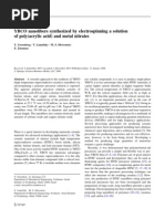 YBCO Nanofibers Synthesized by Electrospinning A Solution of Poly (Acrylic Acid) and Metal Nitrates